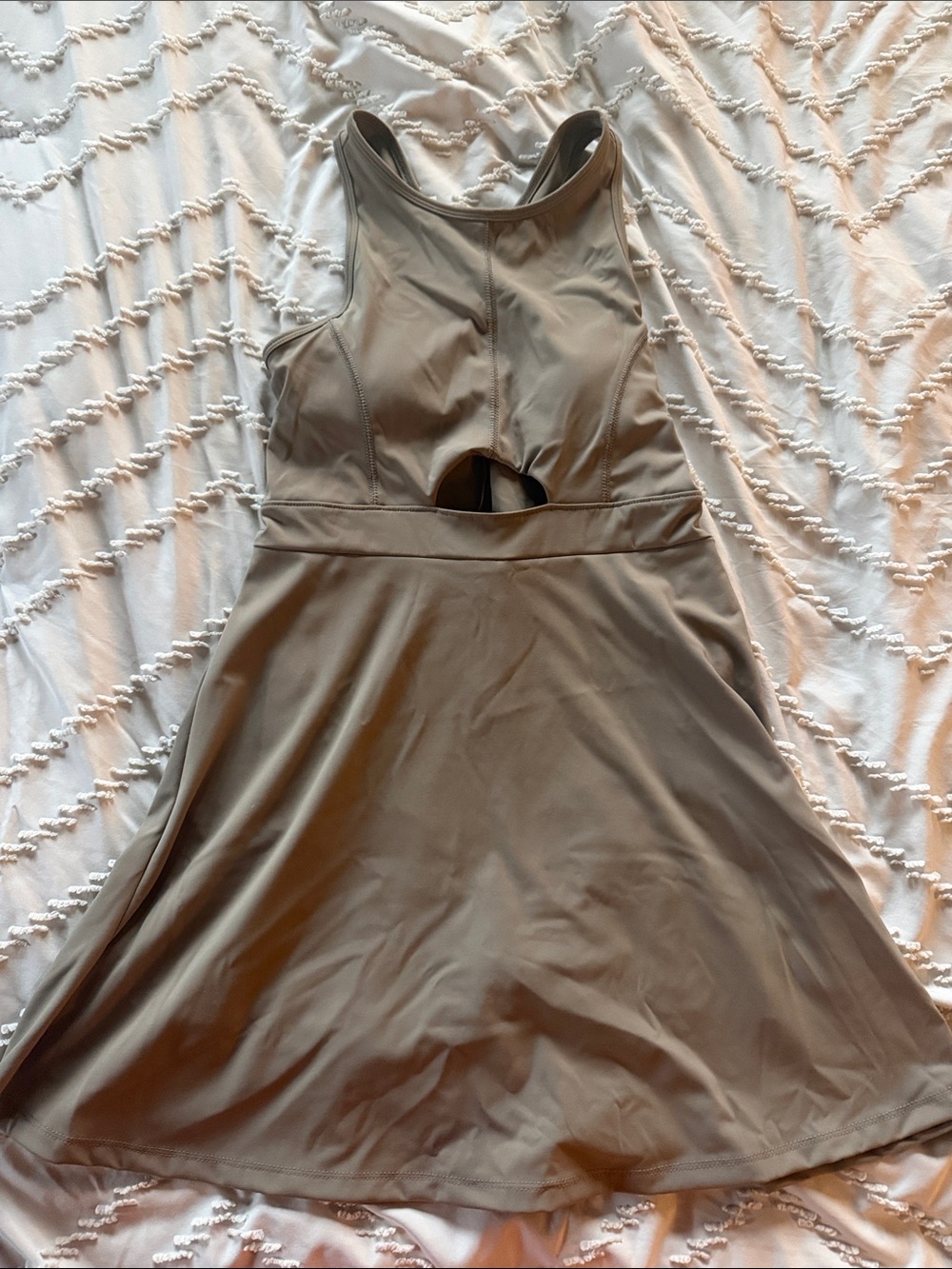 Arizona Jean Company Olive Green Backless Skater Dress